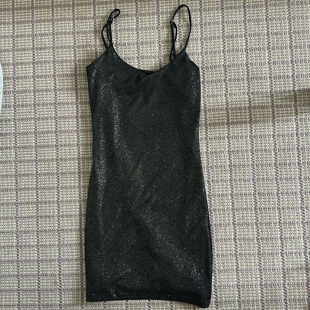 Lucy in the sky black sparkly dress